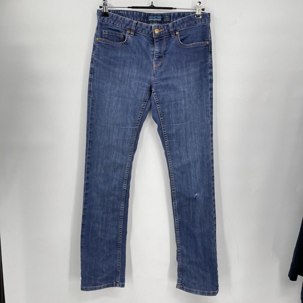 Patagonia Womens Jeans 27 Straight Regular‎ Blue Denim